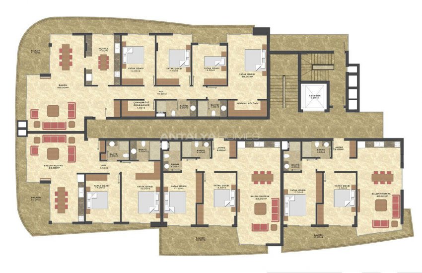 Seafront Apartments in the Luxury Complex of Alanya 22