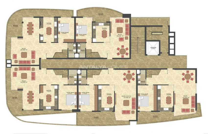 Seafront Apartments in the Luxury Complex of Alanya 23