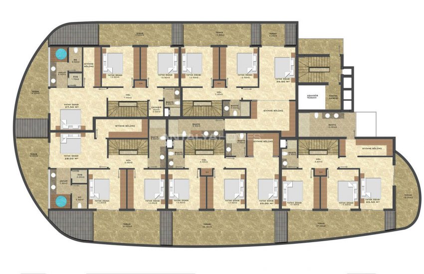 Seafront Apartments in the Luxury Complex of Alanya 24