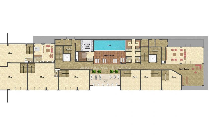 Seafront Apartments in the Luxury Complex of Alanya 21