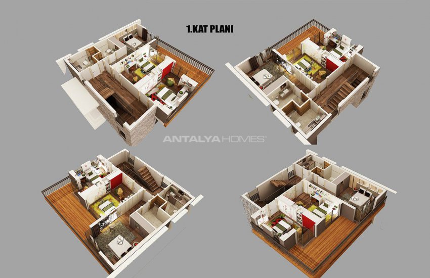 New Built Private Villas with Fully Furniture in Belek 40