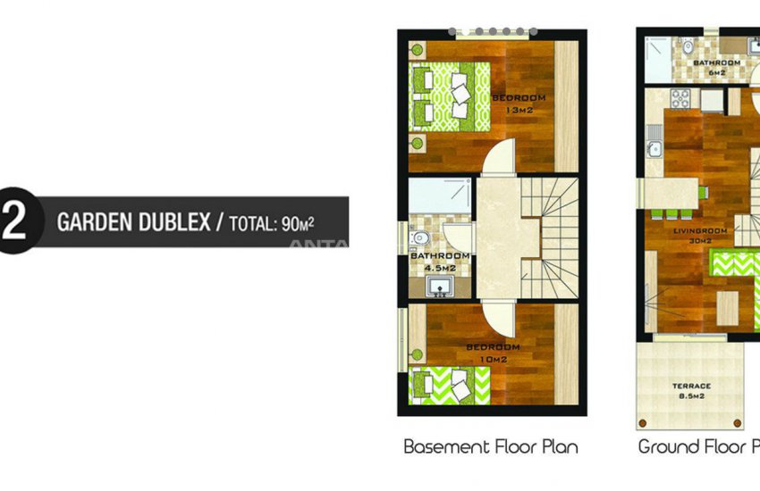 Kemer'de Zengin Sosyal Tesisli Site İçinde Satılık Daireler 10