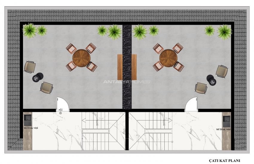 Affordably Priced Semi-detached Villas in Kargıcak Alanya 23