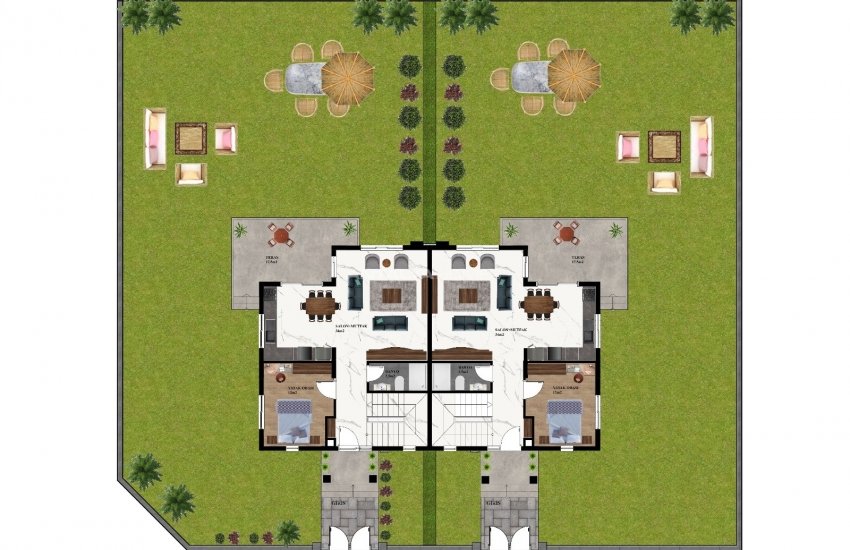 Affordably Priced Semi-detached Villas in Kargıcak Alanya 22