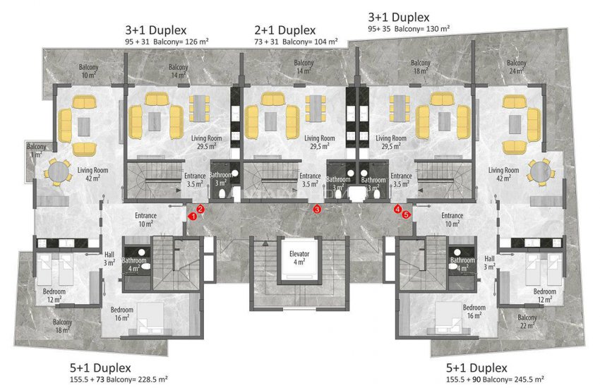 Quality Apartments Near All Amenities in Alanya 43