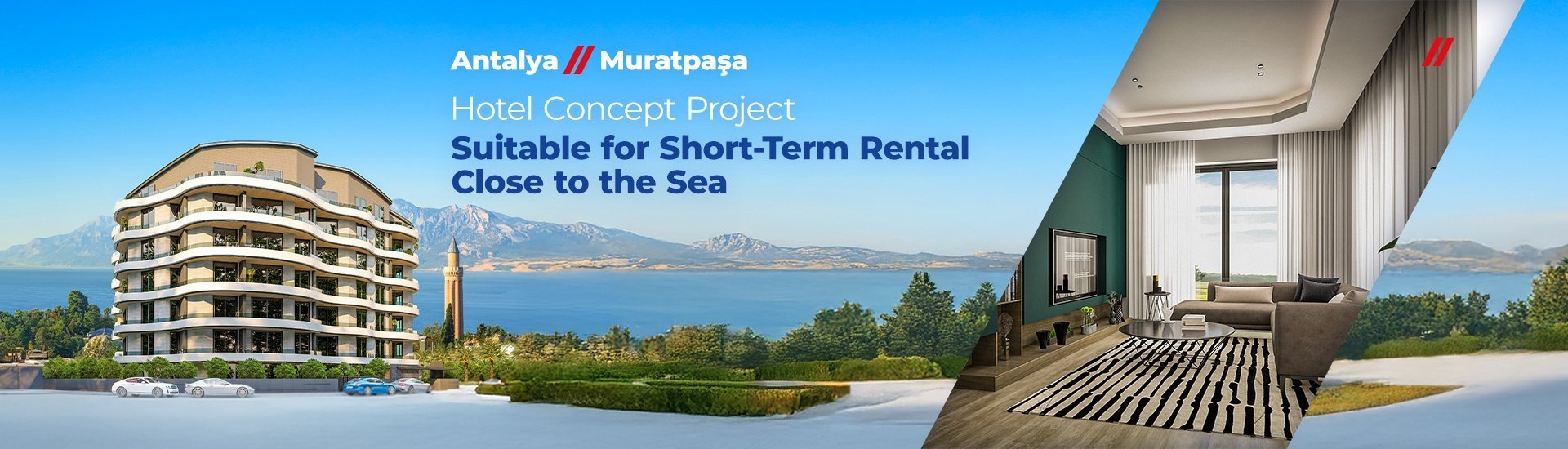 Investment Flats Close to All Main Points in Antalya Muratpasa