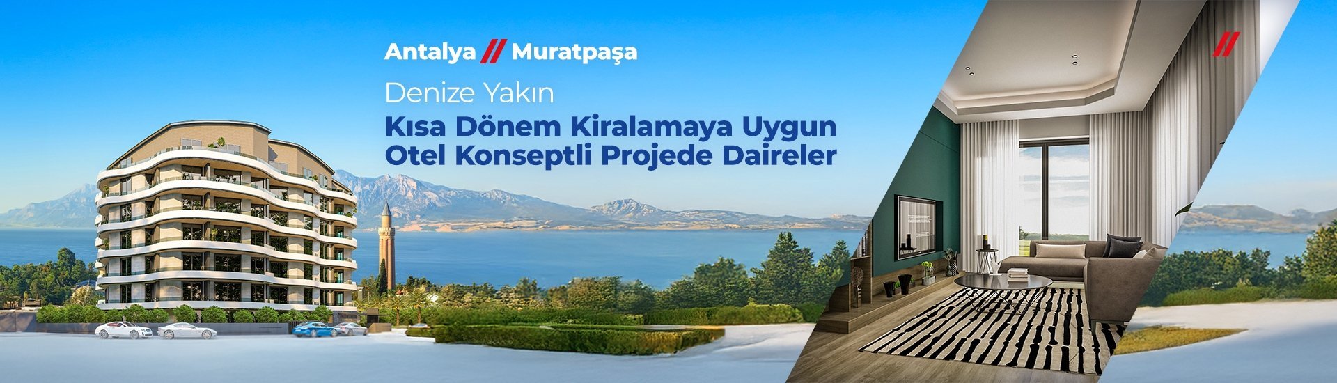 Antalya Muratpaşa'da Tüm Ana Noktalara Yakın Yatırımlık Daireler