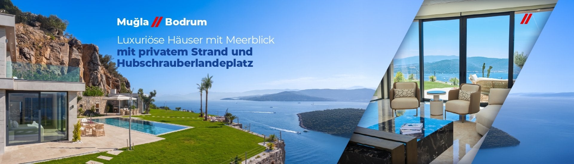 Luxushäuser Mit Privatstrand In Exklusiver Region In Bodrum