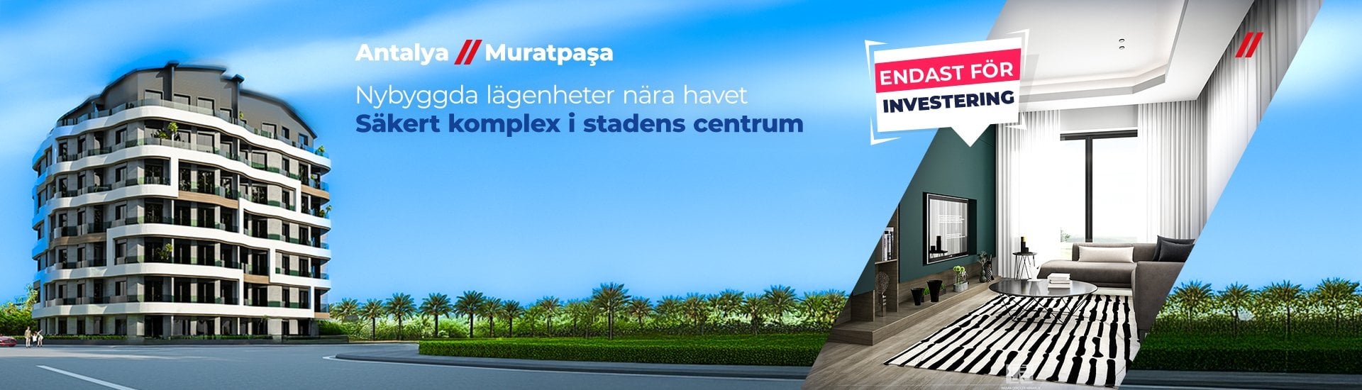 Investerings Lägenheter Nära Alla Huvudpunkter I Antalya Muratpasa