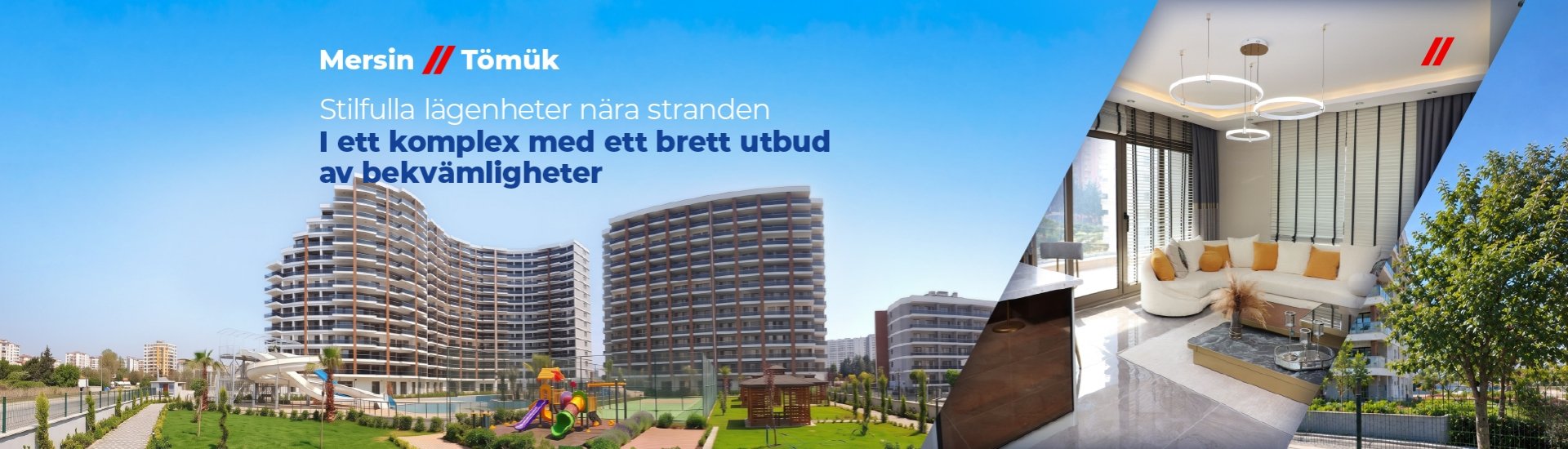 Lägenheter Med Utsikt Över Staden Och Havet I Mersin Tomuk