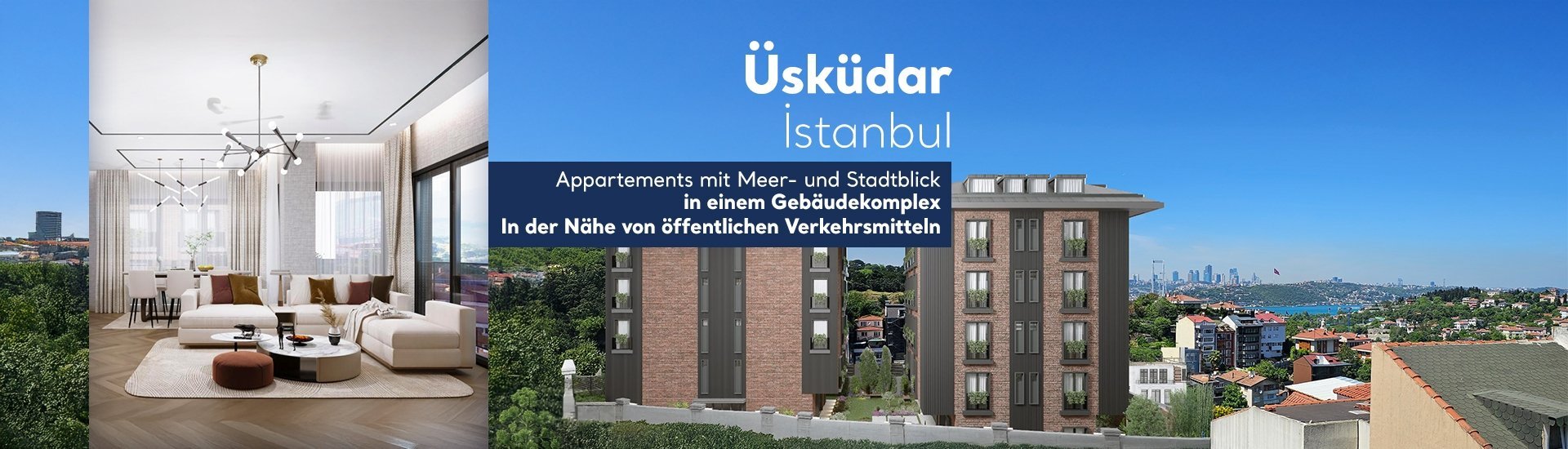 Bosporus-blick-wohnungen Mit Privaten Gärten In Uskudar Istanbul