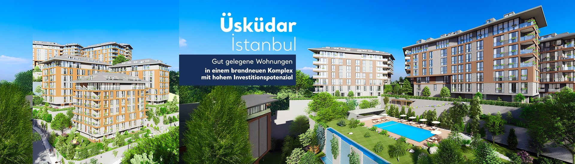 Stilvolle Wohnungen In Einer Anlage Mit Swimmingpool In İstanbul