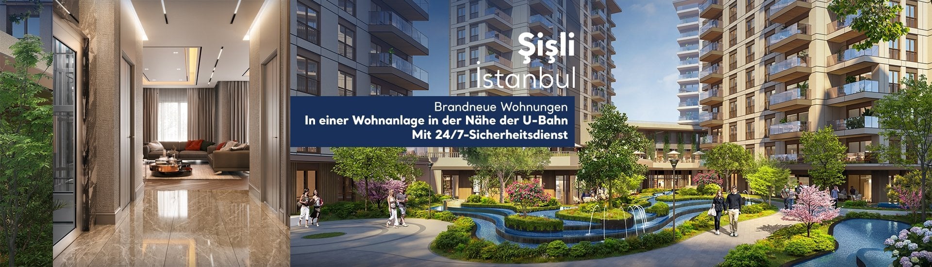 Wohnungen In Einem Projekt 150 M Von Der Metro Entfernt In Istanbul Sisli
