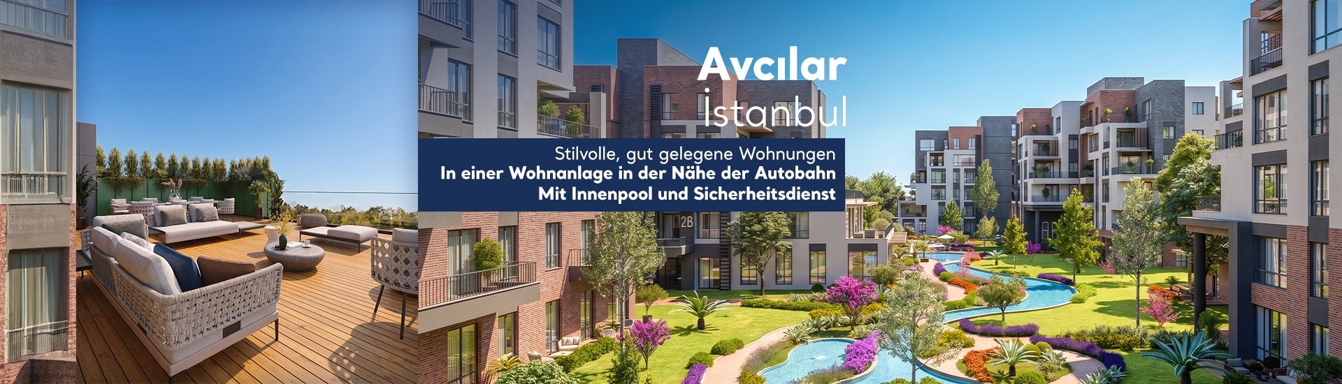 Wohnungen Mit Gemeinschaftspool Nähe Kanal Istanbul In Avcılar