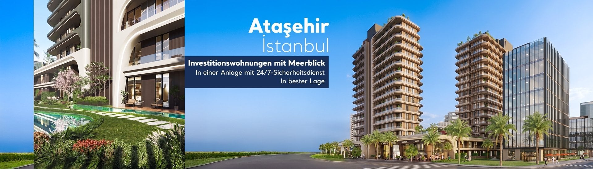 Wohnungen Mit Meerblick Und Privatpool In Ataşehir