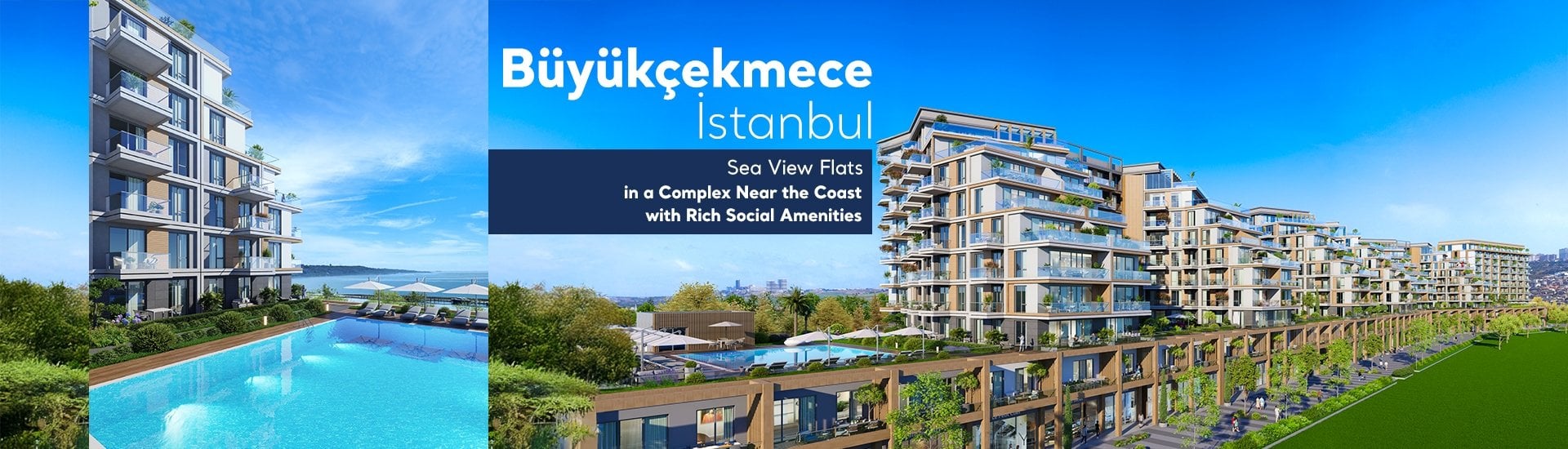Elegant Flats Within a Sea View Project in Buyukcekmece