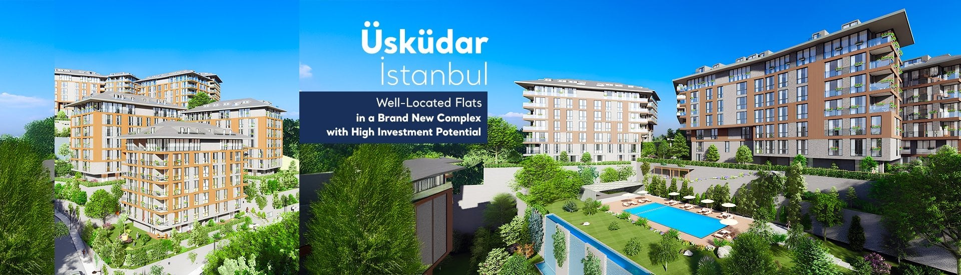 Stylish Flats in a Complex with Swimming Pool in üsküdar İstanbul