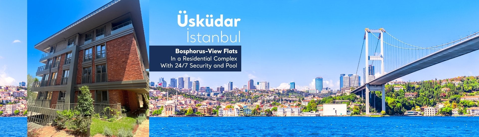 Apartments with Communal Pool in Istanbul Uskudar