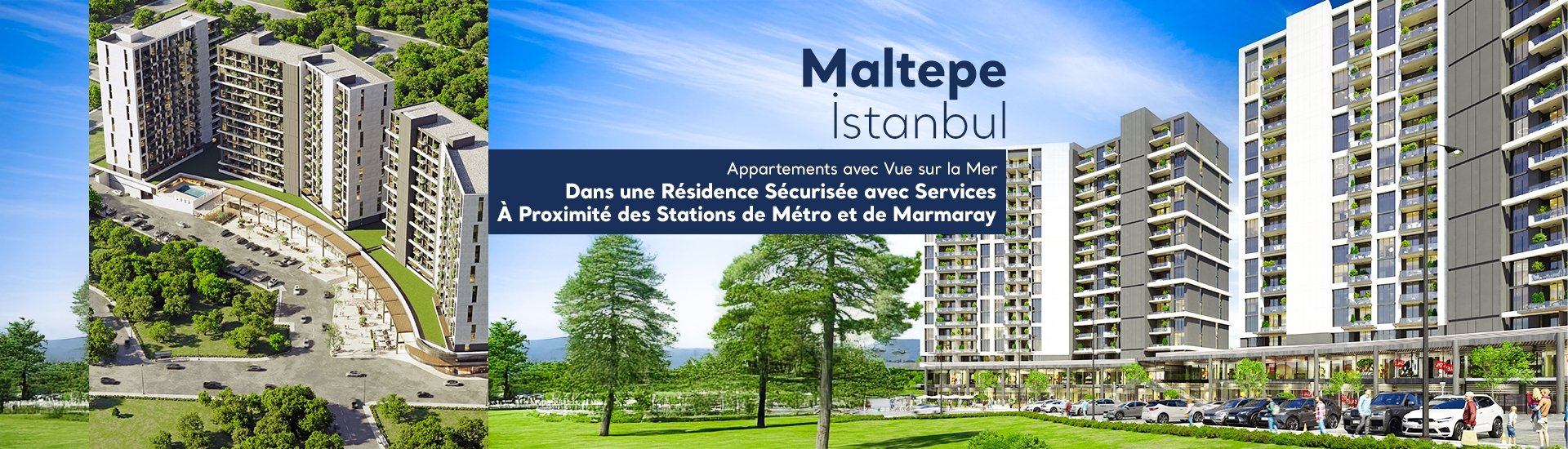 Immobiliers Vue Mer Proches Du Métro Et Marmaray À Maltepe
