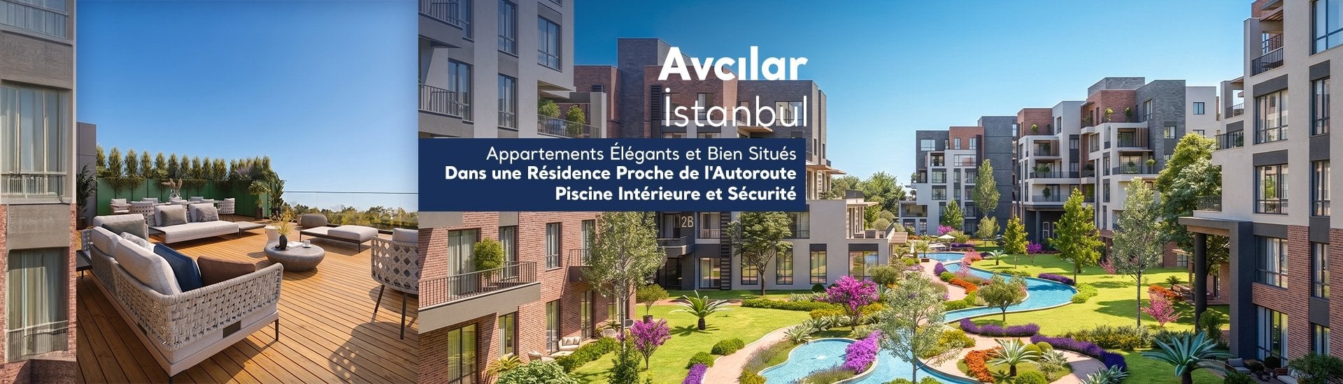 Appartements Avec Piscine Partagée Près Du Canal D'istanbul Avcılar