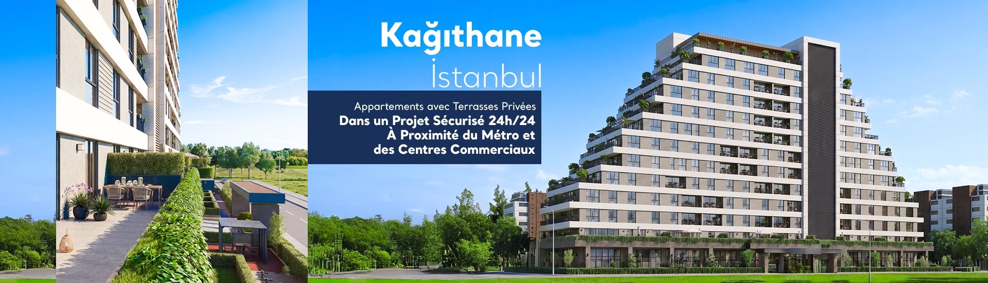 Appartements Spacieux Avec Terrasses Dans Un Complexe À Kağıthane