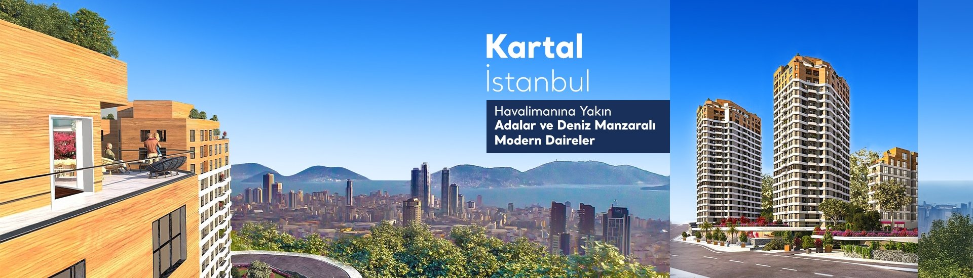 İstanbul Kartal'da Lüks Projede Manzaralı Satılık Daireler