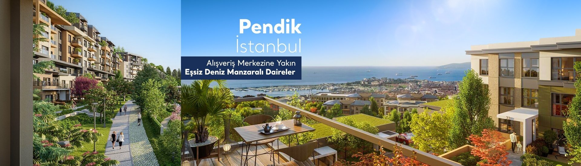 İstanbul Pendik'te Zengin Sosyal Olanaklı Projede Daireler