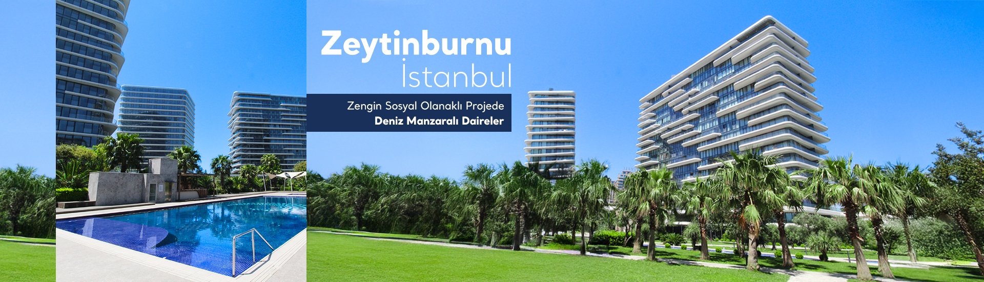 İstanbul Zeytinburnu'nda Havuzlu Sitede Denize Sıfır Daireler