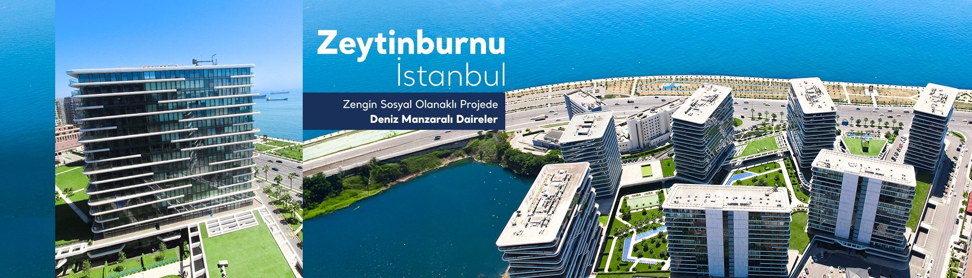 İstanbul Zeytinburnu'nda Havuzlu Sitede Denize Sıfır Daireler