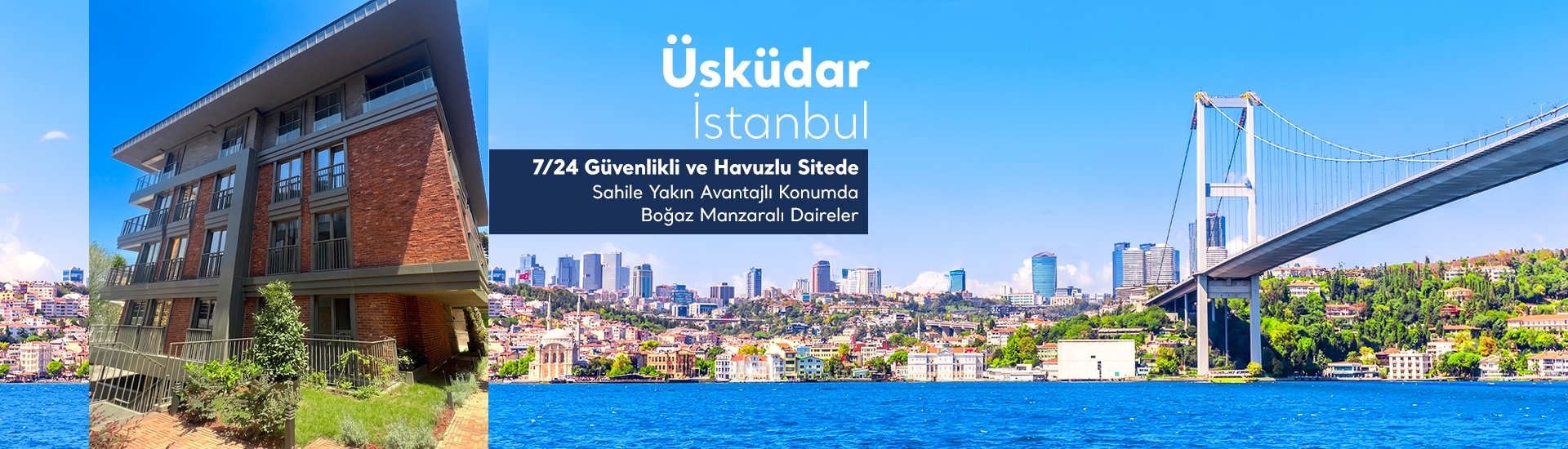İstanbul Üsküdar'da Ortak Havuzlu Nezih Projede Daireler