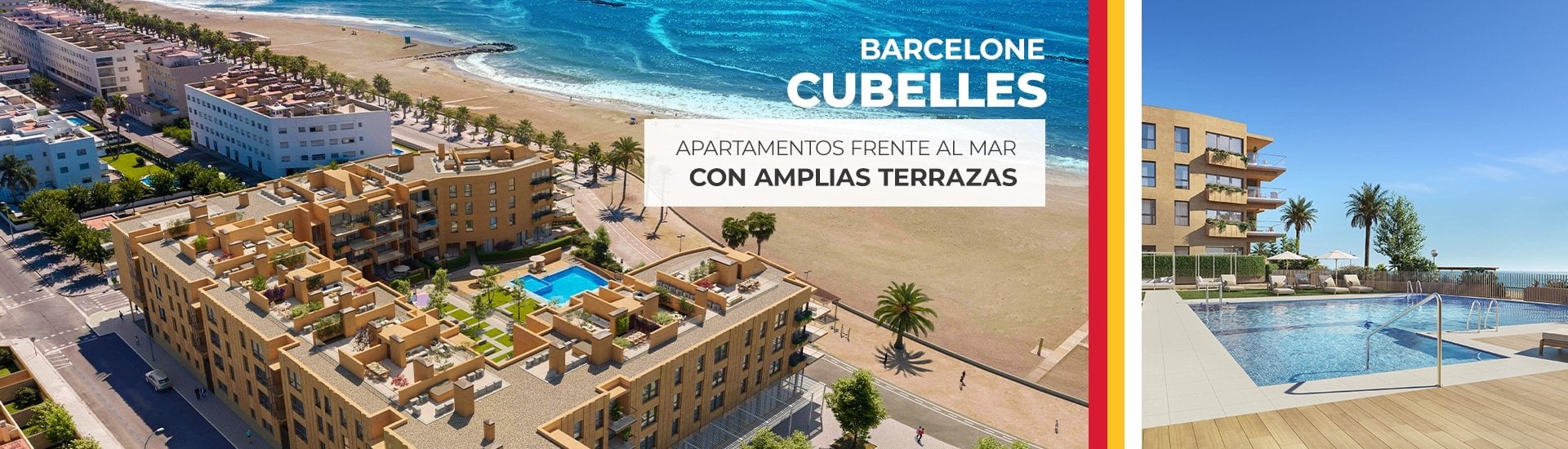 Pisos Con Piscina En Primera Línea De Playa En Cubelles Barcelona