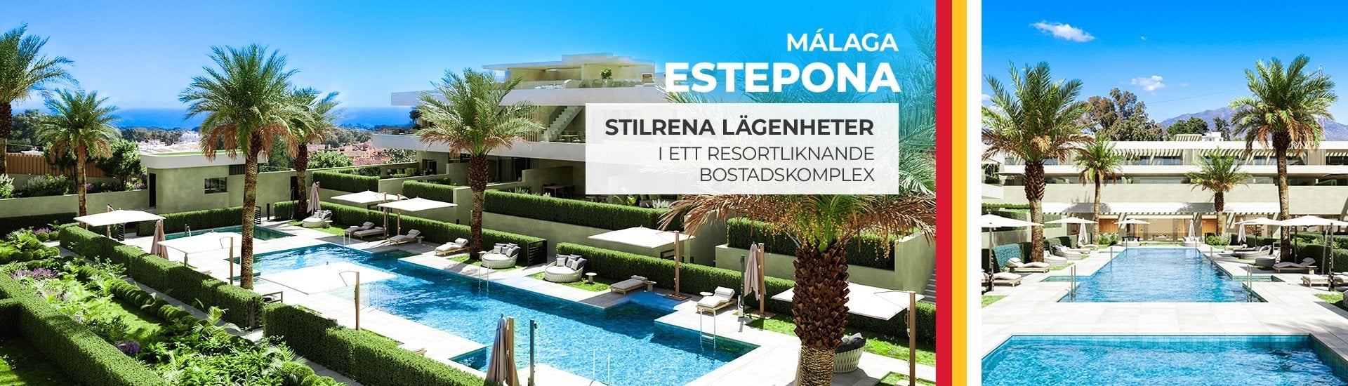 Eleganta Lägenheter I Ett Komplex I Resortstil I Estepona