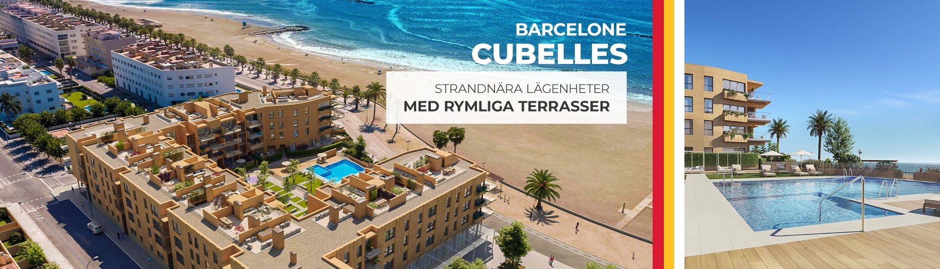 Lägenheter Vid Stranden Med Pool I Cubelles Barcelona