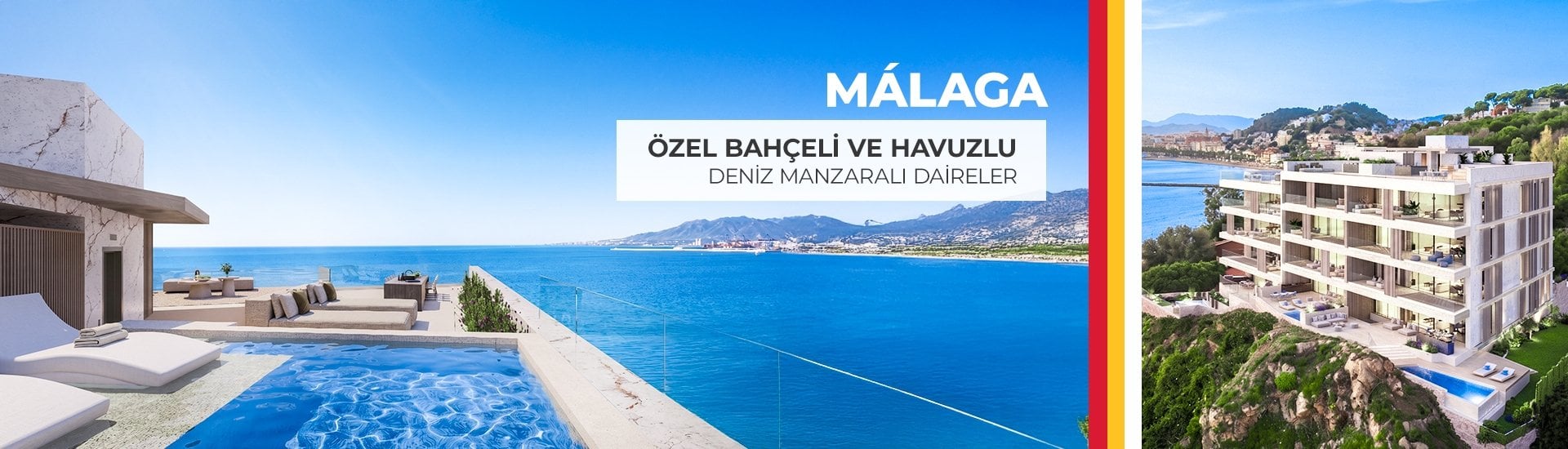 Málaga'nın Prestijli Bölgesinde Havuzlu Şık Daireler