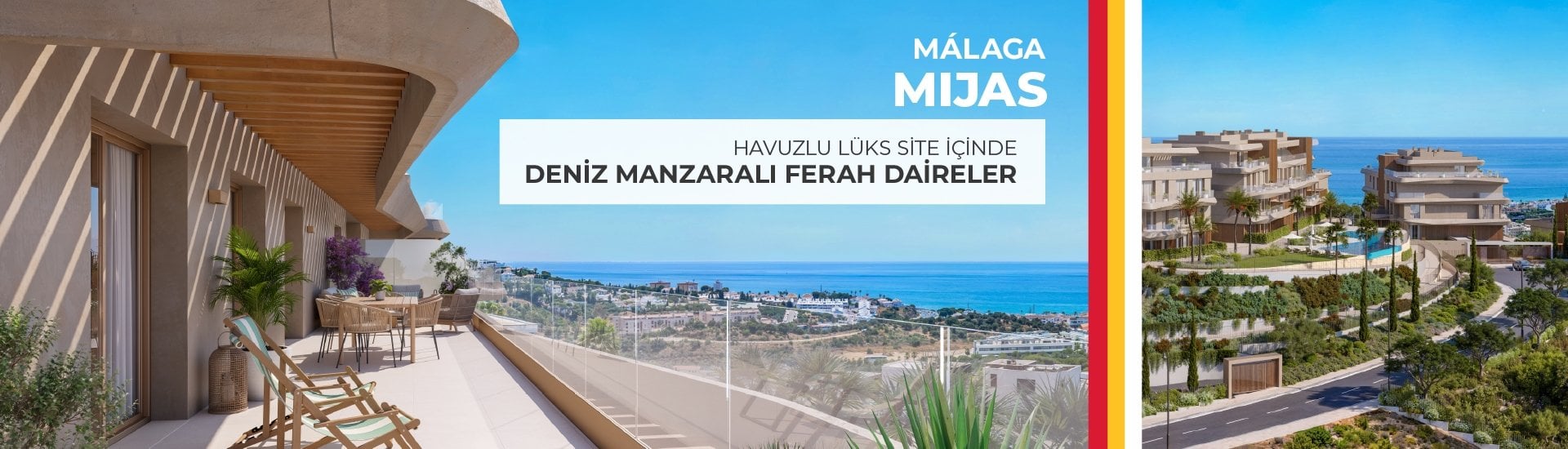 Mijas, Málaga'da Muhteşem Manzaralı Daireler