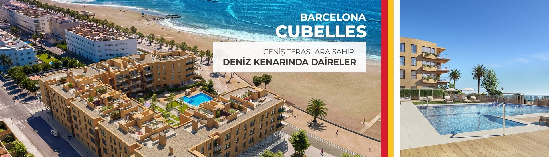 Barselona Cubelles’te Denize Sıfır Havuzlu Sitede Daireler