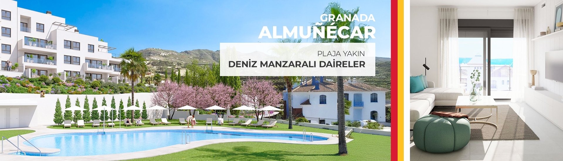 Almunecar Granada'da Şık Tasarımlı Yeni Daireler