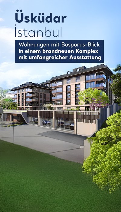 Wohnungen mit Bosporusblick in einer Anlage mit Pool in Üsküdar