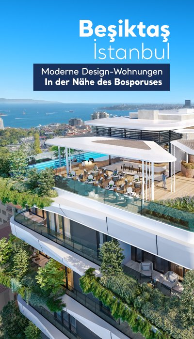 Wohnungen mit Bosporusblick am Barbaros Boulevard in Besiktas