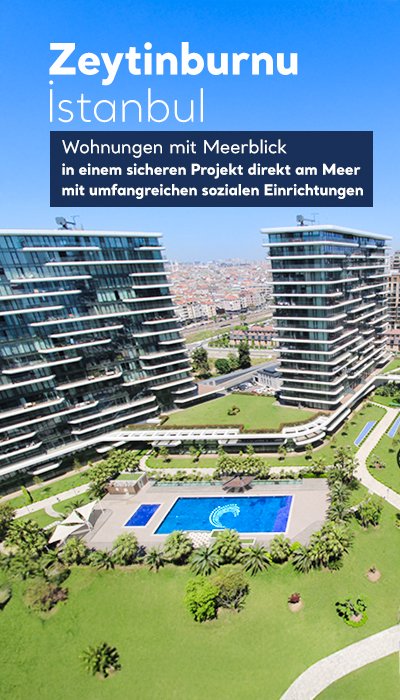 Wohnungen am Meer in einem Komplex mit Pool in Zeytinburnu Istanbul