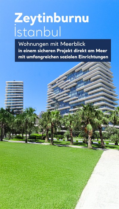 Wohnungen am Meer in einem Komplex mit Pool in Zeytinburnu Istanbul