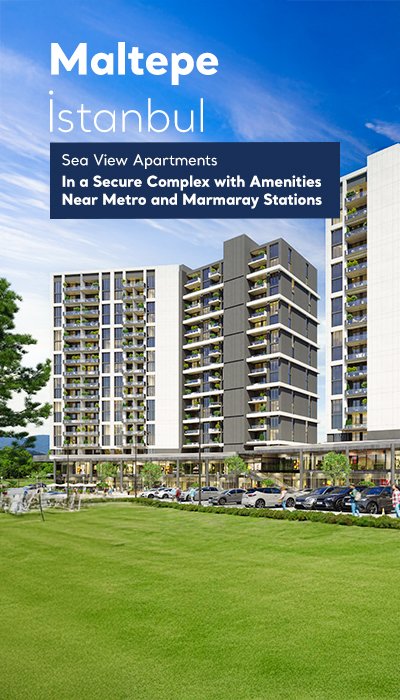 Sea View Real Estate Close to Metro and Marmaray in Maltepe