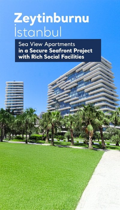 Seafront Flats in a Complex with Pool in Zeytinburnu Istanbul