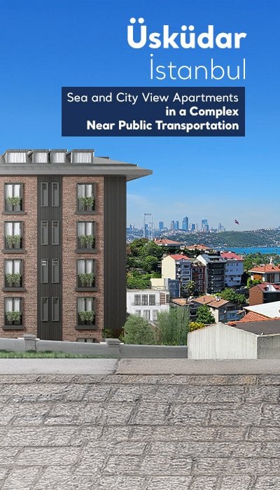 Bosphorus View-Flats with Private Gardens in Uskudar Istanbul