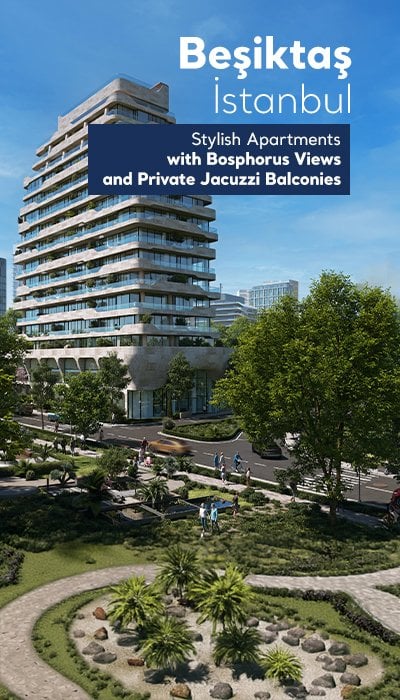 Apartments with Jacuzzi and Bosphorus View in Besiktas