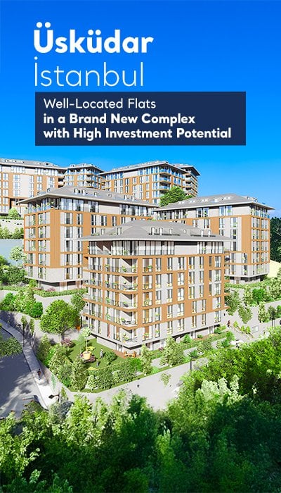 Stylish Flats in a Complex with Swimming Pool in Üsküdar İstanbul