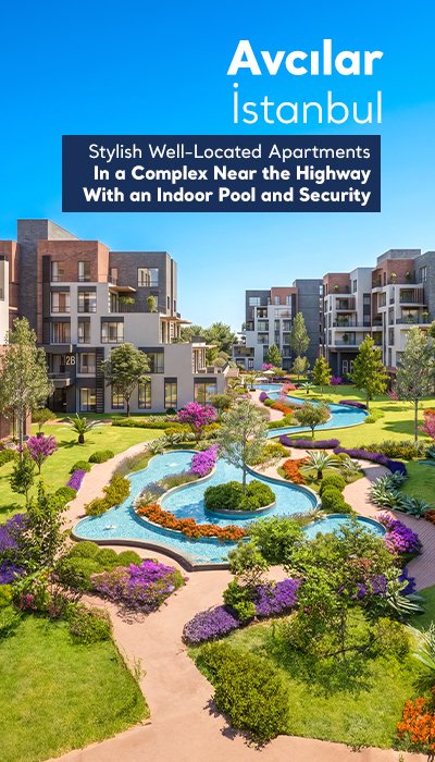 Flats in a Complex with Pool Near Canal Istanbul in Avcılar