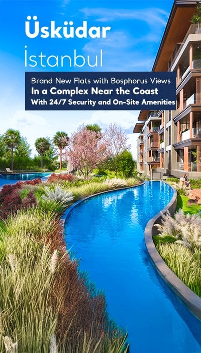 Flats in a Complex with Pool Close to the Coast in Üsküdar Istanbul