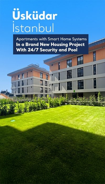 Apartments for Sale in Üsküdar İstanbul with Underfloor Heating