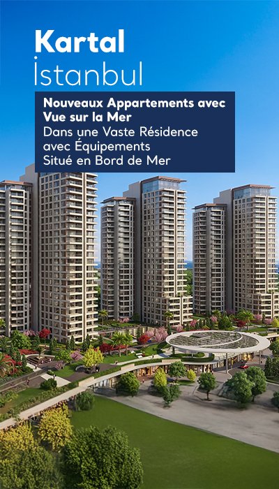 Appartements à 200 m de la promenade du bord de mer à Kartal